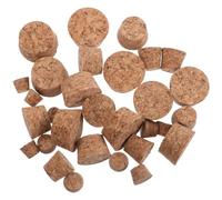 BRIGHTFUFU Tapones y Flexibles Cónicos 30 de Corcho de Madera Duraderos y Sellado Seguro para Botellas de Vino y Vidrio Ideales para Proyectos de Manualidades
