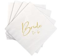 BrightGlow Servilletas de papel para boda, servilletas de cóctel, servilletas de papel para bodas, cumpleaños, compromisos, novias, 50 unidades