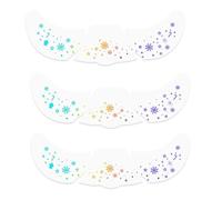 BrightGlow Tatuajes de pecas navideñas con purpurina, tatuajes faciales, resistentes al agua, temporales, falsos, pecas, manualidades, maquillaje, decoración navideña, 203#multicolor, 12 unidades
