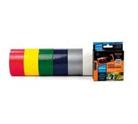 Brightium Cinta americana negra de 50mm x 5m, resistente y versátil, ideal para reparaciones y manualidades en el hogar.