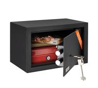 Brihard Home Caja Fuerte Pequeña con Llave de 20x31x20cm, 11L, para Joyas y Dinero con Cerradura, para el Hogar