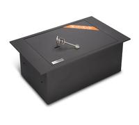 Brihard Montaje en el suelo de documentos A4 Caja fuerte con cerradura de llave - Almacenamiento seguro 13,5L - Tamaño externo 18x42x26cm - Caja fuerte montada en el suelo - Tamaño interno 17x36x22cm