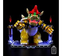 BRIKSMAX Kit de iluminación LED para Lego Super Mario El Poderoso Bowser - Compatible con Lego 71411 Building Blocks Model- No incluir el Conjunto de Lego