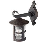 Brilliant 45582/60 Jordy - Farol de Pared para Exteriores (Metal y Cristal)