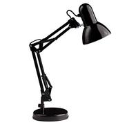 Brilliant Lámpara de mesa Henry, negra, altura 50 cm, regulable