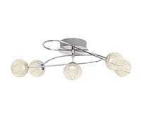 Brilliant AG Dajana plafón LED 400 Lumen Metal 5 W cromo/aluminio Pack de 5