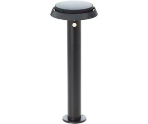 Brilliant Alvero Terminal de exterior LED y solar con detector de movimiento - Negro