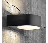 Brilliant Aplique de exterior intemporal Tyler negro