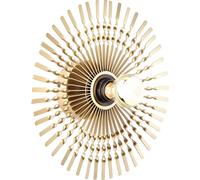 BRILLIANT, aplique de pared, 33 cm, modelo Mendoza, color dorado, IP20, casquillo E27, 52 vatios, regulable, apto para bombillas convencionales