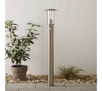 Brilliant Bolardo luminoso York, acero inoxidable, detector de movimiento, IP44