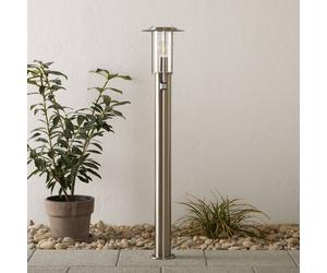 Brilliant Bolardo luminoso York, acero inoxidable, detector de movimiento, IP44