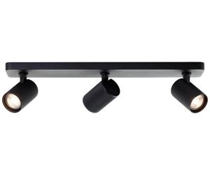 BRILLIANT: Foco empotrado, de 3 luces, modelo Marty, color , IP20, con casquillo GU10, 10 vatios, regulable, con fuente de luz LED incluida y reemplazable