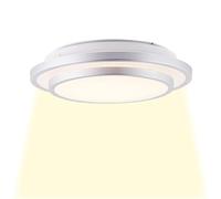 BRILLIANT lamp Luciano LED aplique y plafón 28cm alu/blanco | 1x LED de 12W integrado, (805lm, 3000K) | Escala A ++ a E |