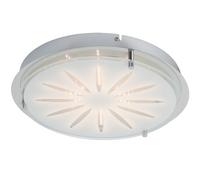 BRILLIANT lámpara Cathleen LED aplique y plafón 33cm cromo | 1x 15W LED integrado (SMD), (1565lm, 3000K) | Escala A ++ a E | Lámpara de techo funcional, 33cm de diámetro