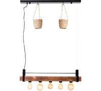 BRILLIANT Lámpara colgante Bankwood, 5 brazos, color /color madera, modelo 99541/76