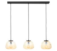 BRILLIANT, lámpara colgante de 3 luces, modelo Kaizen, color marrón, IP20, casquillo E27, 40 vatios, regulable, apta para bombillas estándar