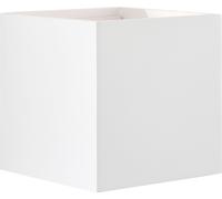 BRILLIANT: Lámpara de pared exterior LED blanca ISAK | Iluminación ascendente y descendente | IP54 | Ángulo de iluminación ajustable | 6W, 500 lúmenes, 3000 Kelvin | Metal/Vidrio | 10x10 cm