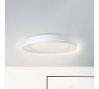 Brilliant Lámpara de techo LED Barty, blanco/cromo, Ø 48,5 cm, CCT, metal EC:EPREL:1207395