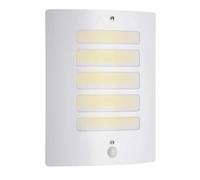Brilliant Lampe Todd aplique de exterior detector de movimiento blanco | 1x | Aplique de exterior, detector de movimiento, 29 x 23 cm, E27, máx.