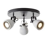 Brilliant Luces de Interior, focos, Rondell, Negro Mate/Cemento Gris
