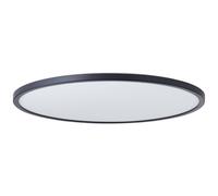 BRILLIANT: Panel LED empotrable negro BRENNAN | Lámpara de techo resistente a salpicaduras, diámetro 54 cm, con regulador de intensidad de 3 niveles y función de memoria | 35 W, 4000 lúmenes, 4000 K |