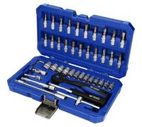 BRILLIANT TOOLS BT020046 Juego de llaves de vaso de 1/4", 46 pzs [Powered by KS TOOLS]