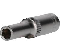 BRILLIANT TOOLS BT020951 Llave de vaso hexagonal de 1/4", versión larga, 5 mm [Powered by KS TOOLS]
