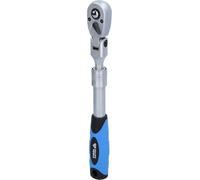 BRILLIANT TOOLS BT021997 Carraca reversible telescópica de 3/8" con cabezal flexible (250 - 350 mm) [Powered by KS TOOLS]