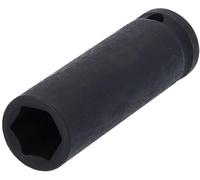 BRILLIANT TOOLS BT022656 Llave de vaso de impacto hexagonal 1/2", 15 mm, larga [Powered by KS TOOLS]