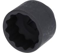 BRILLIANT TOOLS BT022683 Llave de vaso de impacto de doce cantos 1/2" 36 mm, corta [Powered by KS TOOLS]