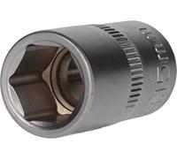 BRILLIANT TOOLS BT022806 Llave de vaso hexagonal de 1/2", 15 mm [Powered by KS TOOLS]