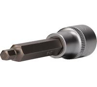 BRILLIANT TOOLS BT022871 Llave de vaso con punta de 1/2" con hexágono interior, longitud 100 mm, 6 mm [Powered by KS TOOLS]