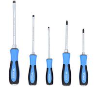 BRILLIANT TOOLS BT031020 Juego de destornilladores con tapa protectora de impactos, 5 pzs, planos, PH Phillips [Powered by KS TOOLS]