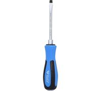 BRILLIANT TOOLS BT031051 Destornillador plano con tapa protectora de impactos, 6,0 x 100 mm [Powered by KS TOOLS]