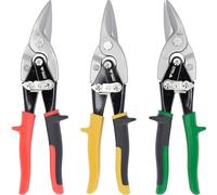 BRILLIANT TOOLS BT067200 Juego de tijeras articuladas para chapa, 3 pzs [Powered by KS TOOLS]