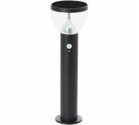 Brilliant Tulip Terminal de exterior LED solar con detector de movimiento, Negro