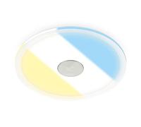 BRILONER 1 x Foco empotrable LED 230 V, Foco LED para baño IP44, Foco de techo, Foco de techo plano, Lámpara de baño, Color de luz ajustable