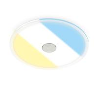 BRILONER 1 x Foco empotrable LED 230 V, Foco LED para baño IP44, Foco de techo, Foco de techo plano, Lámpara de baño, Color de luz ajustable