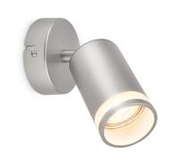Briloner - Aplique de interior con salida de luz lateral, orientable, GU10, lámpara de lectura, lámpara de salón, lámpara, 8x16 cm, cromo mate