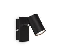 Briloner Aplique de pared Isil A, negro, 1 luz, metal, orientable