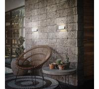 Briloner Aplique de pared LED Meluna, blanco, regulador táctil, USB