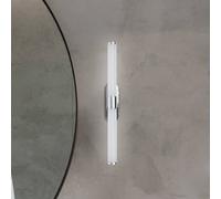 Briloner Aplique de pared LED Runt, cromada, 4000 K, IP44, longitud 40 cm EC:EPREL:1541309