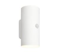 BRILONER - Aplique LED batería recargable con detector de movimiento, sensor crepuscular, temporizador 20 seg., foco LED de exterior, aplique de exterior, 15,5x7x8,5 cm (A x An x Fo), blanco