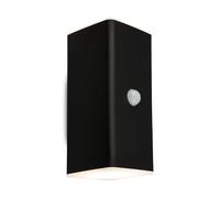 BRILONER - Aplique LED batería recargable con detector de movimiento, sensor crepuscular, temporizador 20 seg., foco LED, luz de exterior, aplique de exterior, 15,5x6,5x8,5 cm (A x An x Fo), negro