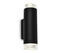 BRILONER - Aplique LED de exterior, aplique LED negro, IP44 protección contra salpicaduras de agua, 4000K luz blanca neutra, GU10 incl.
