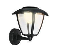 Briloner Aplique LED para exterior con batería 3929015, negro, regulador táctil