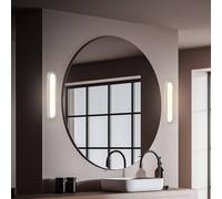 Briloner Aplique LED para baño Pil, cromado, ancho 35 cm, plástico