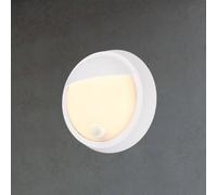 Briloner Aplique LED para exterior con batería 3785016 blanco Detector de movimiento Ø
