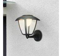 Briloner Aplique LED para exterior con batería 3929015, negro, regulador táctil