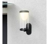 Briloner Aplique LED para exterior con batería 3930015, negro, regulador táctil
